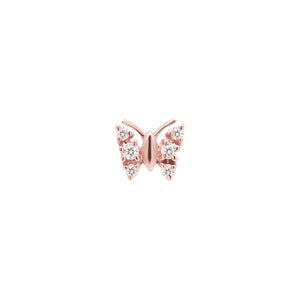 Butterfly Diamond Stud - Single