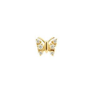 Butterfly Diamond Stud - Single