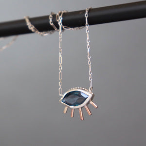 ‘I see’ London Blue Topaz Necklace