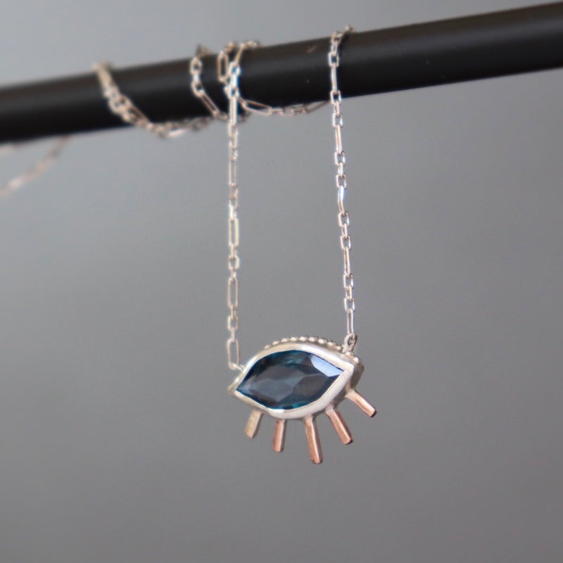 ‘I see’ London Blue Topaz Necklace