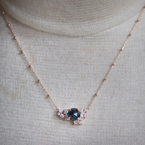 Pleiades Sapphire & Diamond Necklace