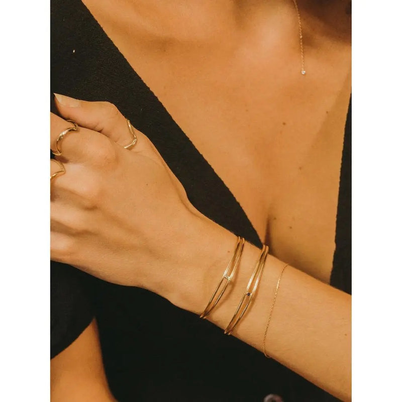 Rocas Sapphire Cuff Bracelet