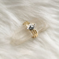 Smokey Kite Shape Diamond Ring