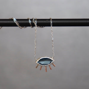‘I see’ London Blue Topaz Necklace